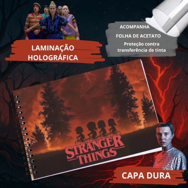 Caderno de Colorir Stranger Things