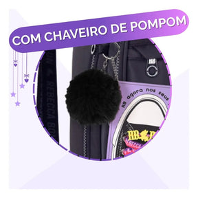 Mochila Fashion Lovers 2026 com Mochila de Rodinhas + Lancheira Térmica + Estojo