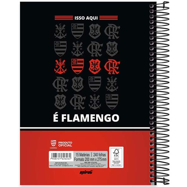 Caderno Universitário Flamengo