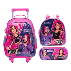 Kit Mochila Trend Colab 2026 com Mochila + Lancheira Térmica + Estojo