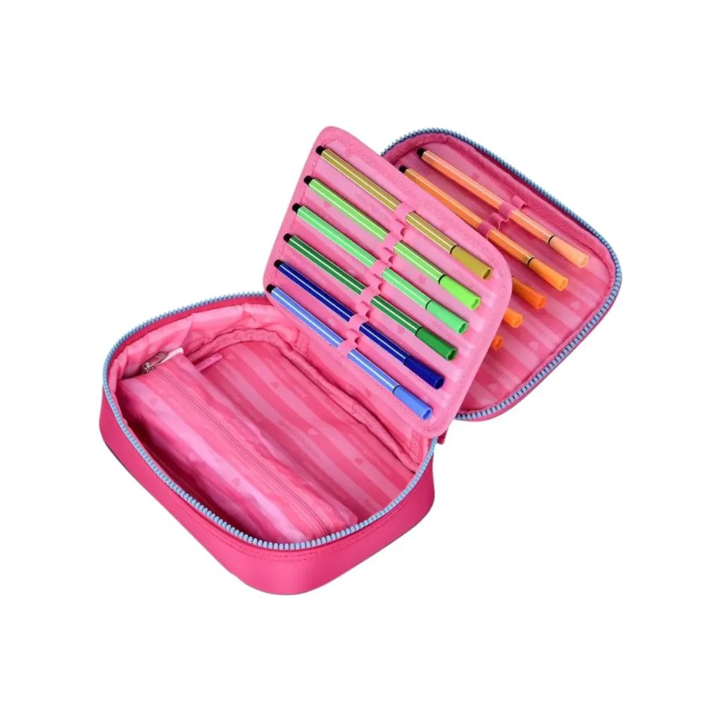 Mochila Fashion Lovers 2026 com Mochila de Rodinhas + Lancheira Térmica + Estojo