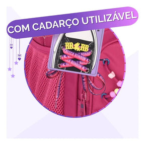 Mochila Fashion Lovers 2026 com Mochila de Rodinhas + Lancheira Térmica + Estojo