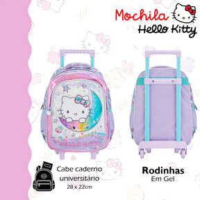 Kit Mochila Kitty 2026 com Mochila + Lancheira Térmica