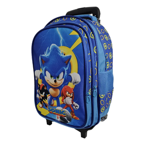 Kit Mochila Sonic com Mochila de Rodinhas + Lancheira Térmica