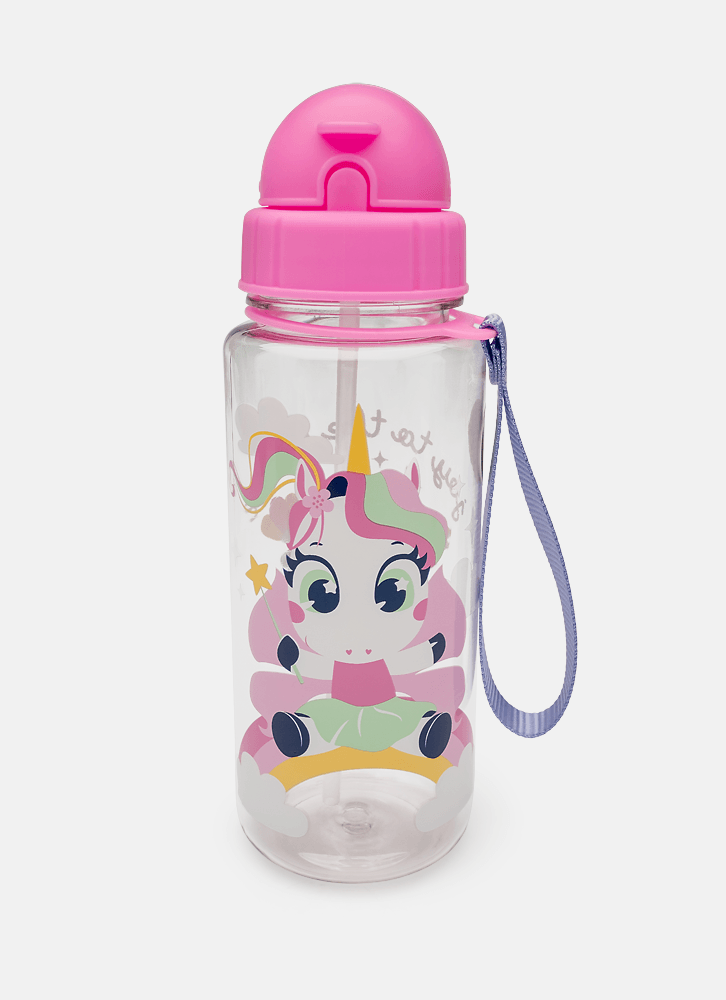 Garrafa com Canudo Unicórnio Encantado