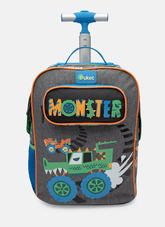 Mochila com Rodinha Média Monster Truck