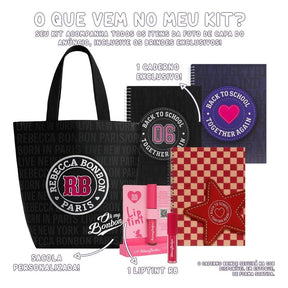 Mochila Fashion 2026 com Mochila + Lancheira Térmica + Estojo